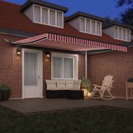 Текстил за сенник с Червено и бяло 400 × 300 cm Полиестер