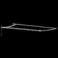 Сгъваем навес Жълт и оранжев 600 × 300 cm Полиестер и метал