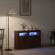 Служебен шкаф Кафяв дъб 116 x 30 x 75 см Инженерно дърво