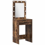 Тоалетка с рафт 2 pcs Кафяво 50 x 41 x 135 см Инженерно дърво