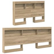 Табла за съхранение с рафт Сонома дъб 207,5 x 137,5 x 76,5 см
