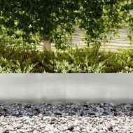 Ограда за трева 30 pcs Сребрист 100 x 0.05 x 20 см