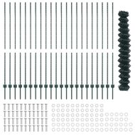 Ограда с пост Зелен 1,5 x 25 m Стомана