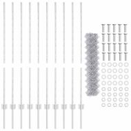 Ограда с пост Сребрист 1,2 x 10 m Стомана