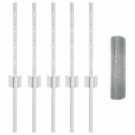 Ограда с пост Сребрист 0,4 x 10 м Стомана