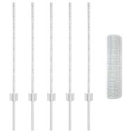 Ограда с пост Сребрист 0,8 x 10 m Стомана