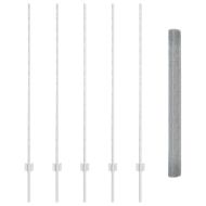 Ограда с пост Сребрист 1,4 x 10 m Стомана