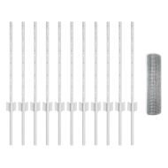 Ограда с пост Сребрист 0,6 x 25 м Стомана