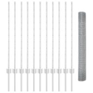 Ограда с пост Сребрист 1 x 25 m Стомана