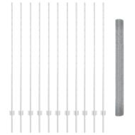 Ограда с пост Сребрист 1,5 x 25 m Стомана