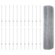 Ограда с пост Сребрист 0,8 x 50 м Стомана