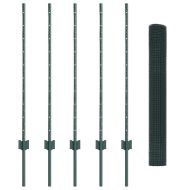 Ограда с пост Зелен 1 x 10 m Стомана