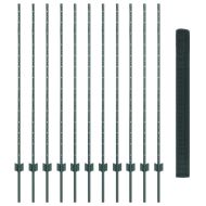 Ограда с пост Зелен 1,4 x 25 m Стомана и PVC