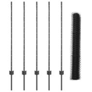 Ограда с пост Сив 1,2 x 10 m Стомана и PVC