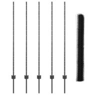 Ограда с пост Сив 1,4 x 10 m Стомана и PVC