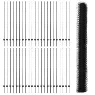 Ограда с пост Сив 1,5 x 100 м Стомана