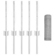 Ограда с пост Сребрист 0,4 x 10 м Стомана