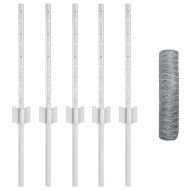 Ограда с пост Сребрист 0,4 x 10 м Стомана