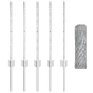 Ограда с пост Сребрист 0,6 x 10 м Стомана