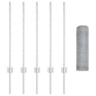 Ограда с пост Сребрист 0,8 x 10 m Стомана