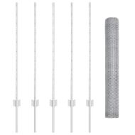 Ограда с пост Сребрист 1 x 10 m Стомана