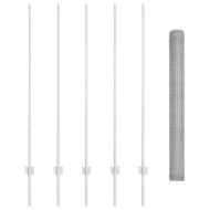 Ограда с пост Сребрист 1,4 x 10 m Стомана