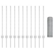 Ограда с пост Сребрист 0,8 x 25 m Стомана