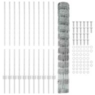 Ограда с пост Сребрист 1,2 x 25 m Стомана