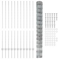 Ограда с пост Сребрист 1,4 x 25 m Стомана