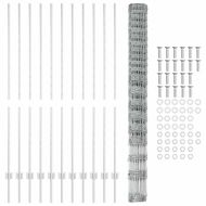 Ограда с пост Сребрист 1,6 x 25 m Стомана
