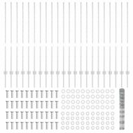 Ограда с пост Сребрист 1,2 x 50 m Стомана