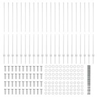Ограда с пост Сребрист 1,5 x 50 m Стомана