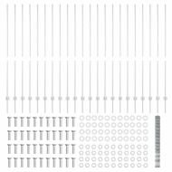 Ограда с пост Сребрист 1,6 x 50 m Стомана