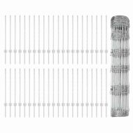 Ограда с пост Сребрист 0,8 x 100 м Стомана