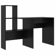 Бюро с рафт Черния дъб 131,5 x 50 x 106,5 см Инженерно дърво