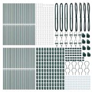 Стълб за ограда. 52 pcs Зелен 3,2 x 3,2 x 190 см