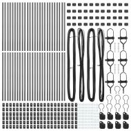Стълб за ограда. 52 pcs Сив 3,2 x 3,2 x 80 см