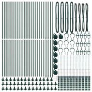 Стълб за ограда. 52 pcs Сив 3,2 x 3,2 x 50 см