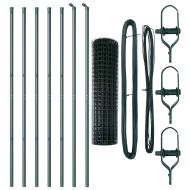 Ограда с пост Зелен 1,2 x 10 m Стомана