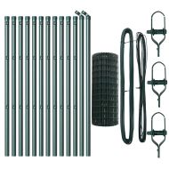 Ограда с пост Зелен 0,8 x 25 m Стомана