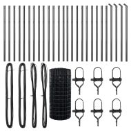 Ограда с пост Сив 0,6 x 50 м Стомана и PVC