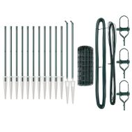 Ограда с пост Зелен 0,8 x 25 m Стомана