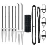 Ограда с пост Сив 1 x 10 m Стомана