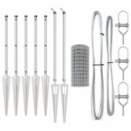 Ограда с пост Сребрист 1 x 10 m Стомана