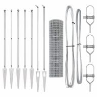 Ограда с пост Сребрист 1,2 x 10 m Стомана