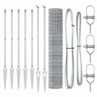 Ограда с пост Сребрист 1,5 x 10 m Стомана