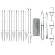 Ограда с пост Сребрист 1 x 10 m Стомана