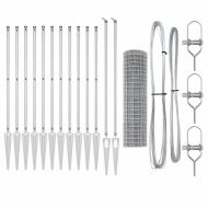 Ограда с пост Сребрист 1,2 x 25 m Стомана