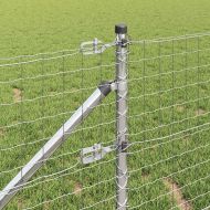 Ограда с пост Сребрист 0,4 x 50 м Стомана