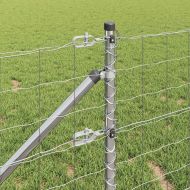 Ограда с пост Сребрист 0,4 x 50 м Стомана